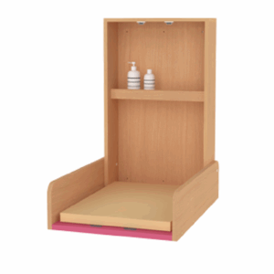 Meuble de change mural rabattable - matelas inclus