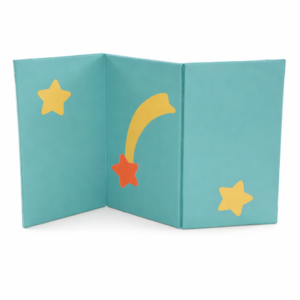 Tapis pliable décor étoilé 180 x 100 cm