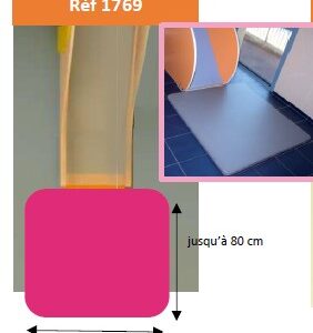 Tapis de réception - 4 arrondis+ patte amovible